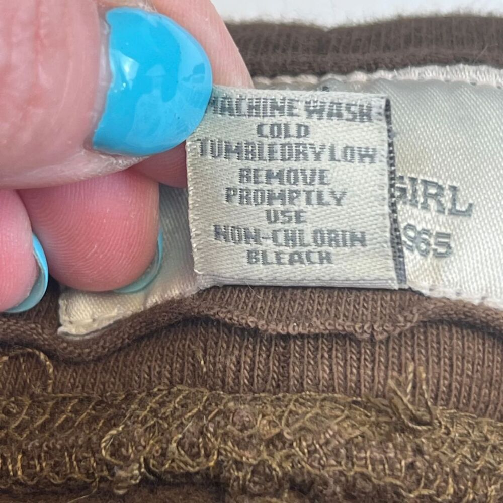 Vintage Girl Knit Shorts Large Panama City FL Y2K Graphic Drawstring Casual Pant - Picture 9 of 9